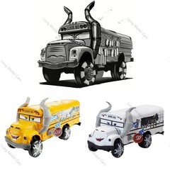 Disney Pixar Cars Movie Boost Wingo DJ Red Miss Fritter Die-Cast Model Kids Gift