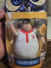 Disney Pixar Wall-E Captain Figure Thinkway Toys 2008 Vtg New Sealed Rare.