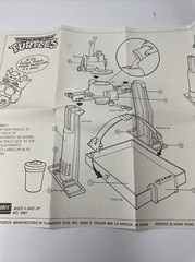 1989 TMNT Turtle Flush-o-matic Instructions Blueprints Vintage Playmates