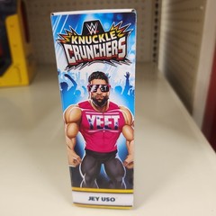 WWE Jey Uso Knuckle Crunchers Series 9 Pink Yeet Mattel Figures Bloodline