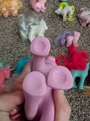My Little Pony Vintage Hasbro Lot of 18 G1 1980s Unicorn Ponies Hong Kong READ