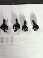 Valaverse Action Force 4 Sets of Black Gloved Hands 6″ Figures “I SHIP DAILY”