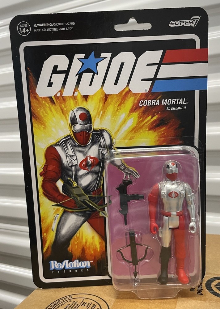 Cobra Mortal G.I. Joe Super7 Reaction Action Figure New Sealed In Hand