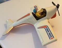 Vintage 1974 Fisher Price Adventure People Daredevil Sport Plane Pilot #306 Toy!