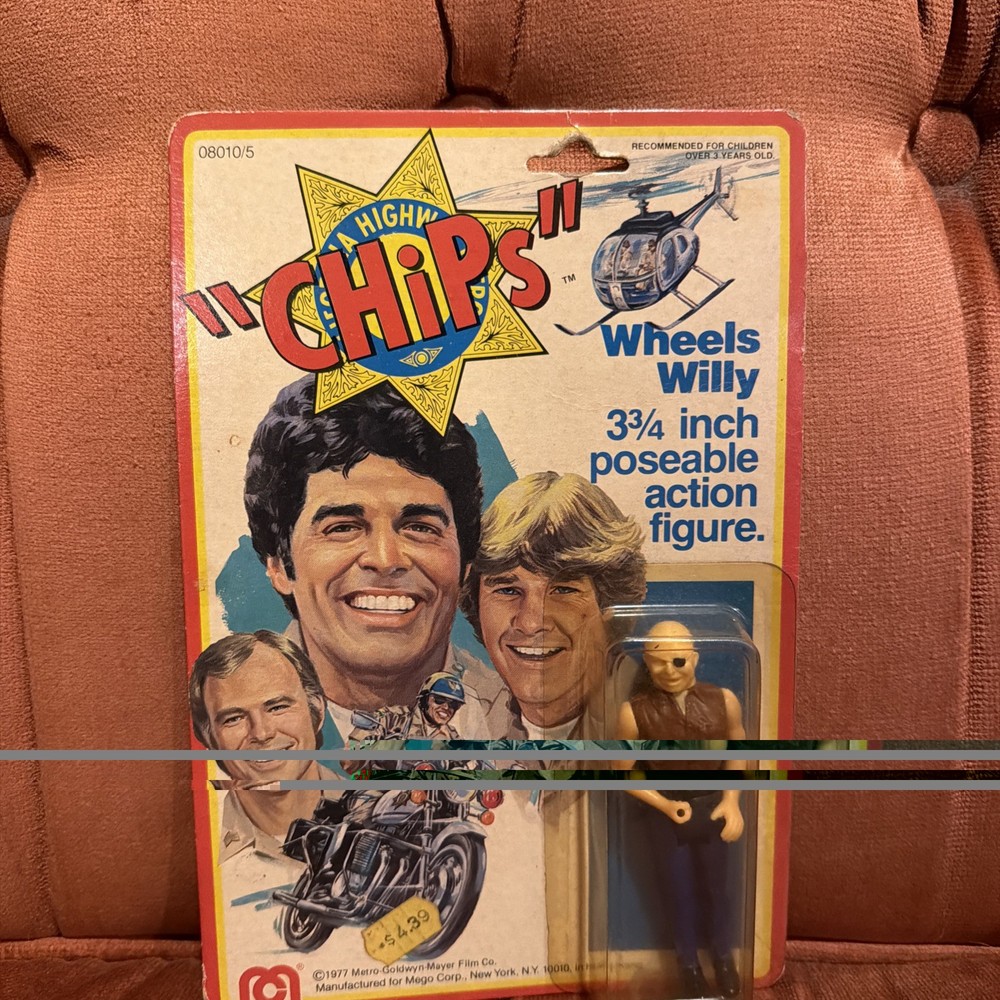 Chips Wheels Willy 3 3/4 Inch Action Figure 1977 – Mego