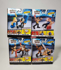 WWE Knuckle Crunchers Lot of 4 John Cena, Rock, Roman Reigns, Seth Rollins -NEW