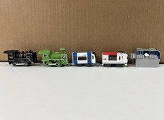 TOMY Capsule Plarail Lot of 4 Wind-Up’s & 1 Express Car