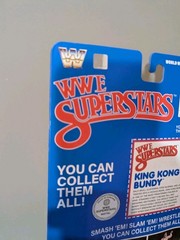 MATTEL LJN WWE SUPERSTARS KING KONG BUNDY SERIES 2 BLACK CARD chase Figure