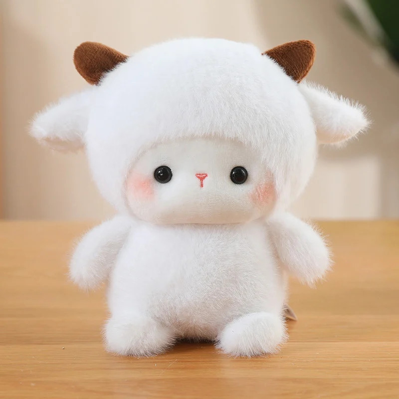 Cute Sitting Animals Red Panda Fox Sloth Cat Soft Plush Dolls Stuffed