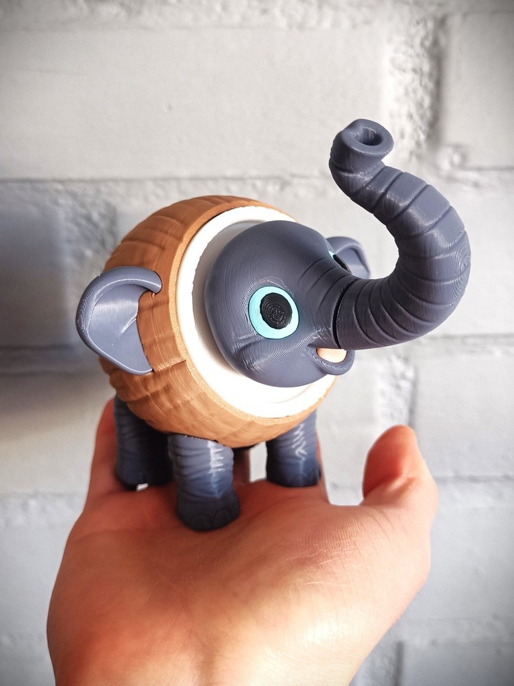 Italian Brainrot – Cocofanto Elefanto 3D Printed Figurine Toy For Kids & Adults