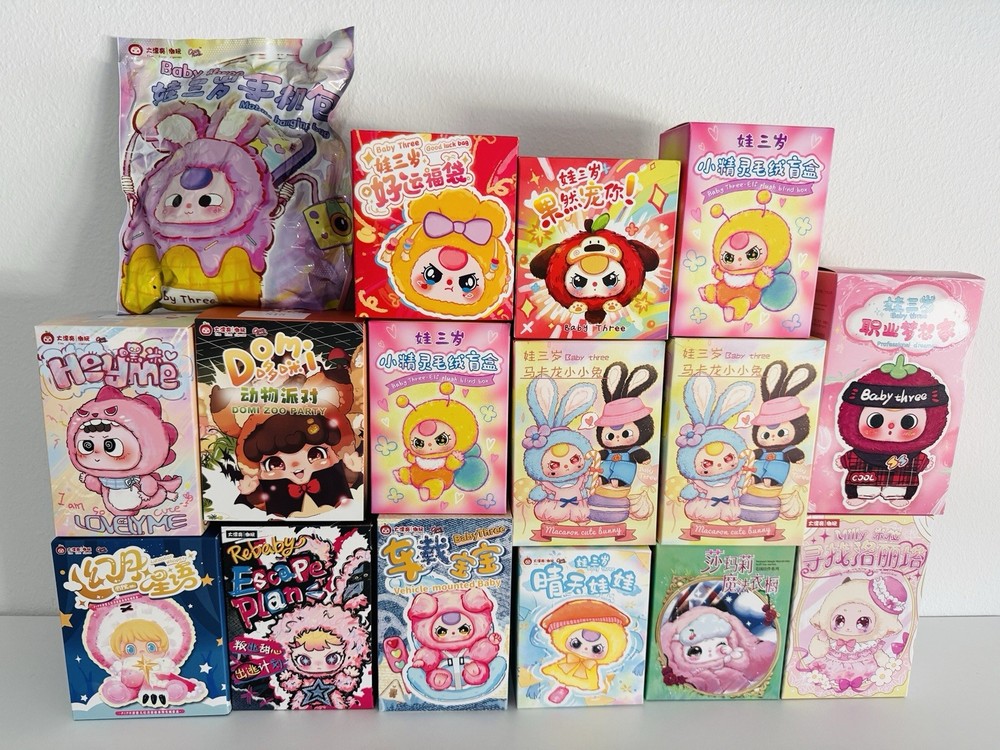 Baby Three & Others 16 Assorted Blind Boxes Bundle – Medium Size
