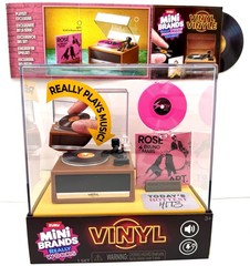 Zuru Mini Brands Vinyl Really Works Miniature Toy Record Player With Record ￼