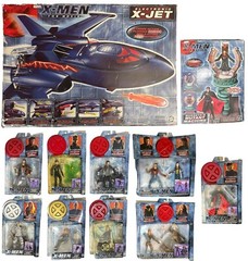 ToyBiz X-Men The Movie Figure Lot+X-Jet+Magneto Mutant Machine/Wolverine/Cyclops