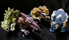 1996 T-BONE • BULLZEYE • STEGZ • SPIKE • VINTAGE EXTREME DINOSAURS MATTEL
