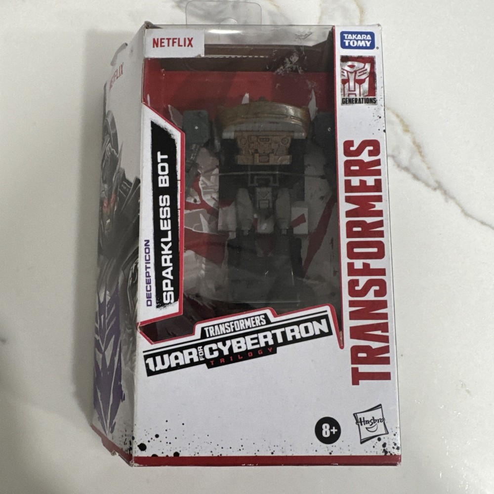 Transformers WFC Netflix Walmart Exclusive Decepticon Sparkless Bot Damaged Box