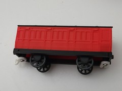Custom LB&SCR Red Stroudley Coach Set (3) Spoke Wheels Printed for Trackmaster