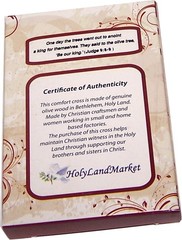 Holy Land Market Gift Package Includes Comfort Cross with Gift Box and Two