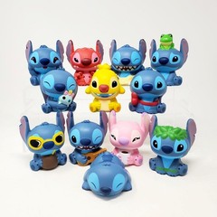 Disney STITCH Aloha Series Squish ‘Ums – Complete Set of 12 NEW Foam Figures!
