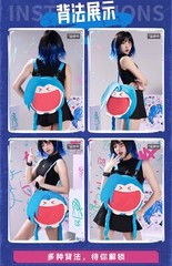 LOL Presale League of Legends Arcane Jinx Itabag Backpack 38cm Anime Head Bag