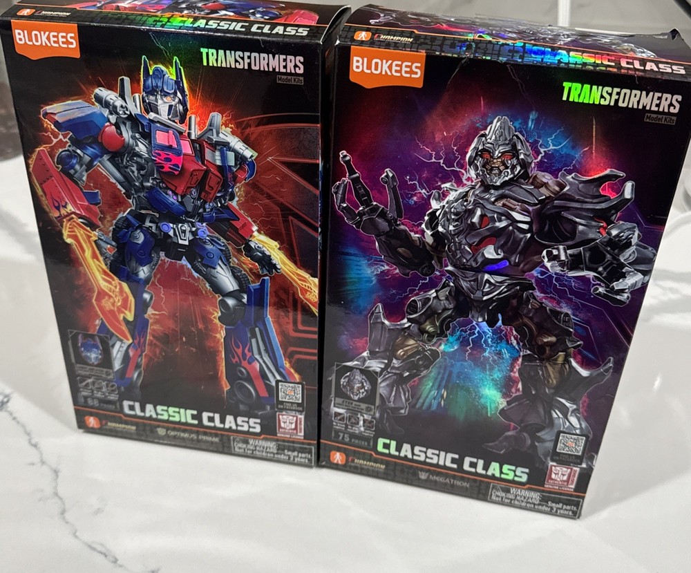 X2 BLOKEES TRANSFORMERS CLASSIC CLASS OPTIMUS PRIME & MEGATRON 2007 Movie