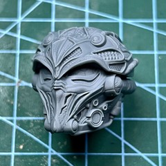 1/12 1/10 1/18 Scale The Truck Helmet Head Sculpt Unpainted Fit 6″ ML SHF Neca