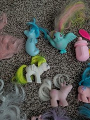 My Little Pony Vintage Hasbro Lot of 18 G1 1980s Unicorn Ponies Hong Kong READ