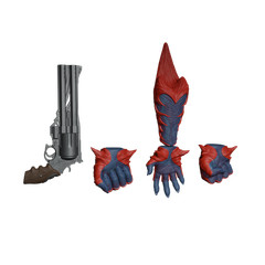 1/12 Scale Female Wrists & Hands [Unpainted]: Devil Bringer (Devil May Cry)