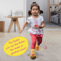 Peppa Pig Muddy Puddle Boots Sings Interactive Wearable Play Dress-up Toy