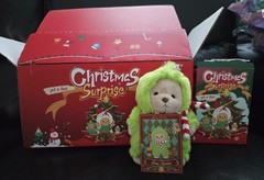 *Limited Edition*Handmade 5.9inch Green Monster Grinch Teddy Bear Keychain