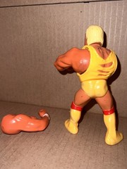 WWF Hulk Hogan 1991 Hasbro Series 2 Titan Sports Bear Hug Figure *Parts* Broken
