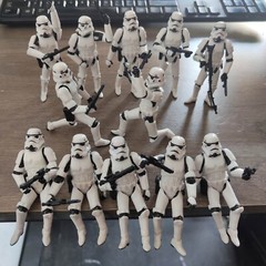 Lot of 12pcs 3.75″ Star Wars Stormtroopers OTC Trilogy Action Fiugre + 13 Guns