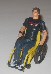 Avatar Jake Sully Wheel Chair Figure & RDA Base: 2009 Mattel James Cameron Movie
