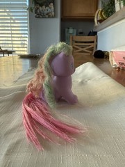 Vtg Little Pretty Kitty Heaven Heart RARE Mattel Show Offs Purple Pink Cat Toy