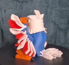Articulated Bald Eagle 3D Printed Flexi Figure Poseable Wings USA Bird Patriotic