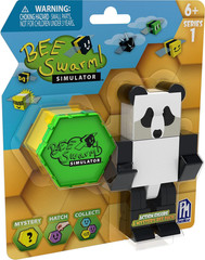 Panda Bear Action Figure Pack W/Mystery Bee & Honeycomb Case (5” Articulated Fig