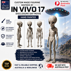 In Vivo 17 Inspired Alien Figurine 18cm Hand Painted Disclosure Day Collectible