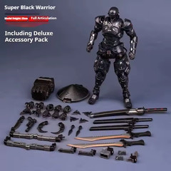 22CM SC001 Snake Eyes Black Warrior Action Figure 1/10 Movable Model Toy