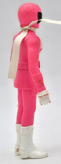 Vintage Denshi Sentai Denziman PINK Power Rangers Soft Vinyl Figure POPY Japan