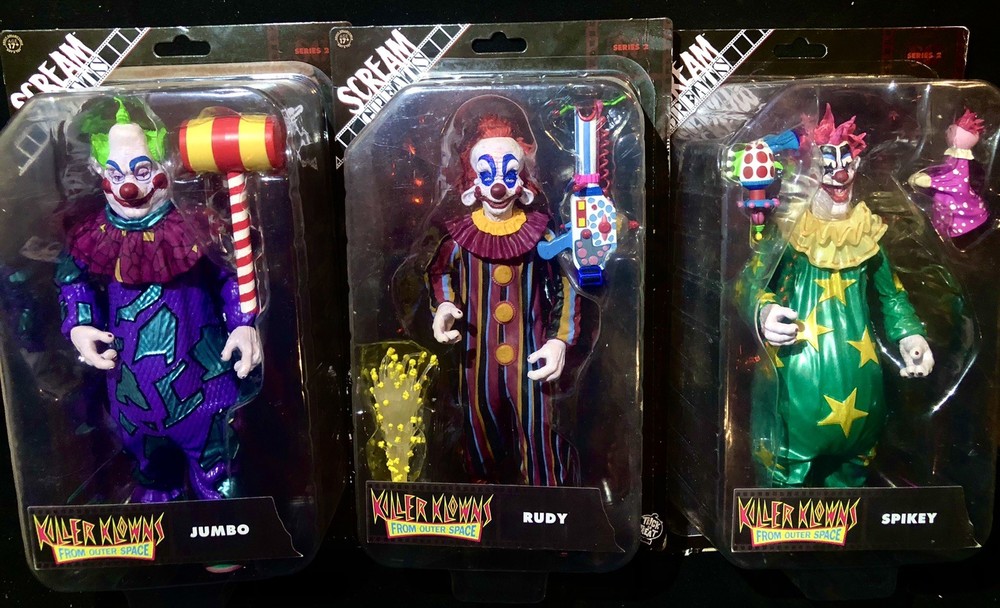 Klowns Outer Space Trick or Treat Studios Scream Greats Rudy Jumbo Spikey Lot