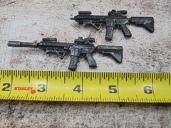 Custom 1:12 Scale Weathered HK 416 Assault Rifle Combo Set for 6″ Marvel Legends