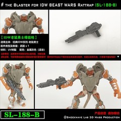Shockwave Lab SL-188 Weapon For BW TransmeTta Cheetor IDW Rattrap 3D Upgrade Kit