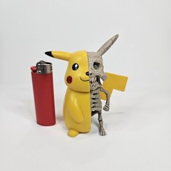 Nintendo Pokémon Pikachu Half Skeleton Figure 2019 Very Rare SEE DESCRIPTION