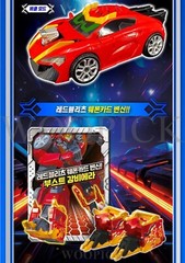 Metal Cardbot S Season2 REDBLITZ Transformer Robot Muscle Car Figure Toy 2024