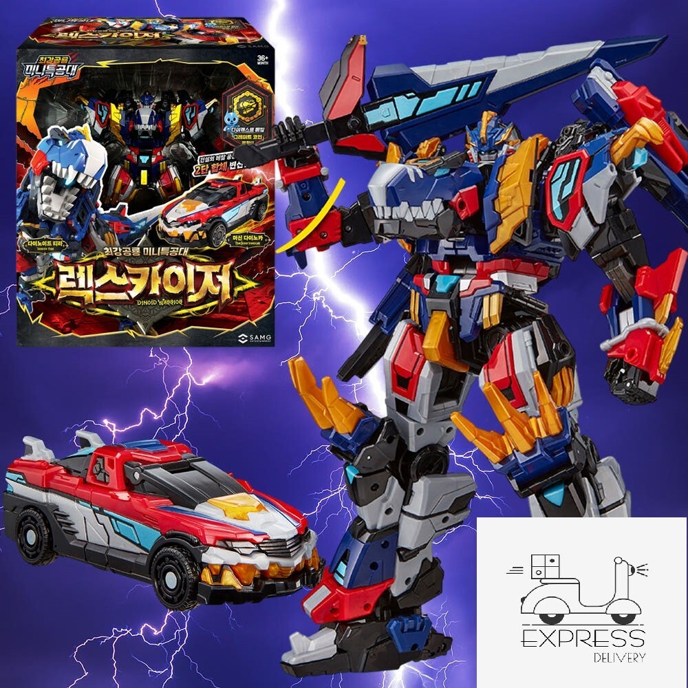 Miniforce Dinoid Warrior REX KAISER Transformer Robot Body Toy Rexkaiser 2025