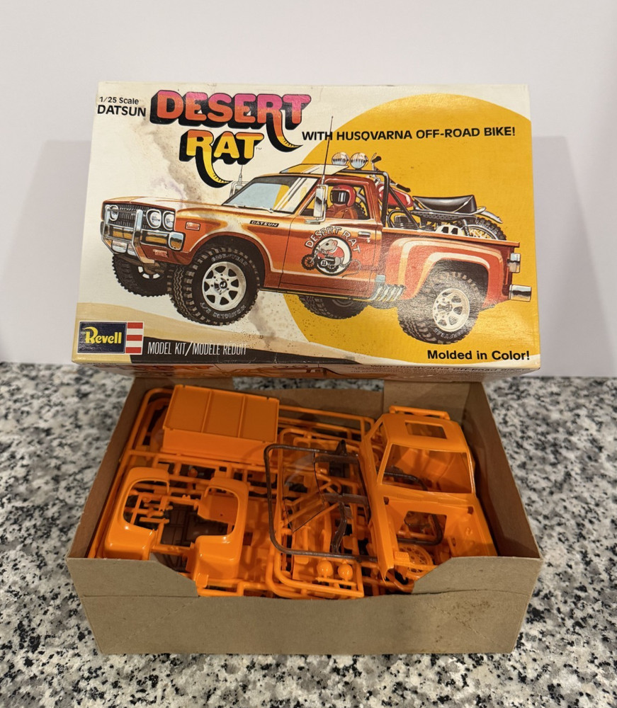 Datsun Desert Rat w Bike 1979 1/25 REVELL Model Kit MIB NEW Unbuilt