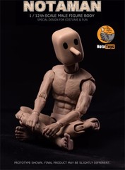 Notaman NT-02W 1/12 Flexible Strong Muscular Body Square Head 16.5cm Figure Doll