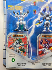 Vintage Rare Hasbro 2002 Medabots Acehorn Vs Rokusho Action Figure New