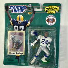 Shawn Springs 2000 Starting Lineup Figure Extended Series Seattle Seahawks New