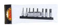 Koken Z-EAL 3/8(9.5mm)SQ. Hex bit socket Rail set 50mm, 8 pieces, RS3010MZ/8-L50