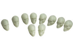 FlexiMech Mini Human Skull Detaied .5″ 3d Printed Set Of 10 Skulls Choose Color